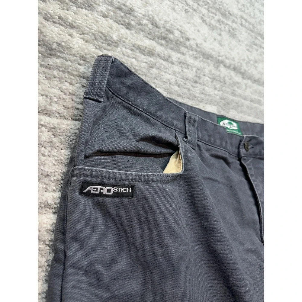 Arborwear Original Tree Climbers Pants Mens 42x30 Gray Canvas Utility Workwear